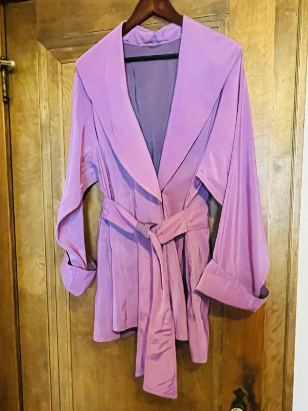 Chic MYCRA PAC Iridescent Trench Raincoat Jacket 1 S/M. Rare Excellent Cond New